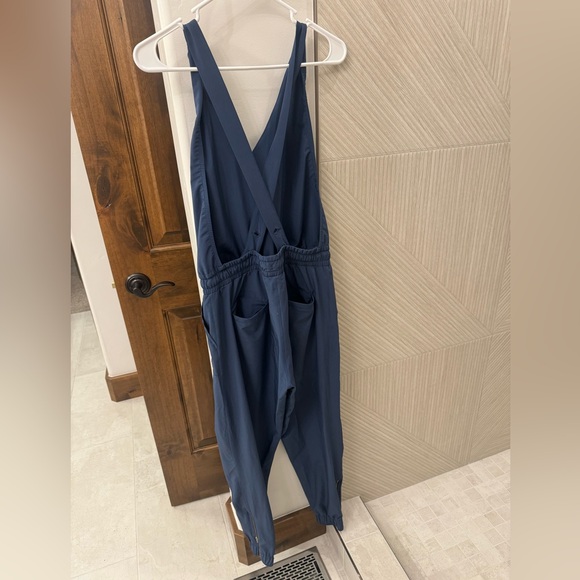Albion Fit blue overall jumpsuit - Picture 2 of 5